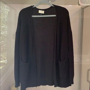 black cardigan